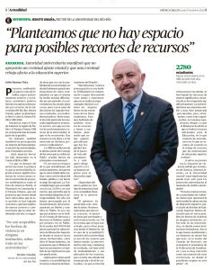 «Planteamos que no hay espacio para posibles recortes de recursos»