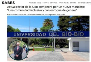 Actual rector de la UBB competirá por un nuevo mandato: “Una comunidad inclusiva y con enfoque de género”