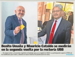 Elecciones UBB: Umaña y Cataldo se medirán en el balotaje por la rectoría